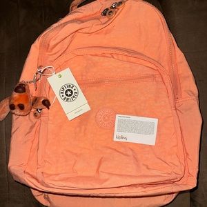 Kipling Peach Backpack